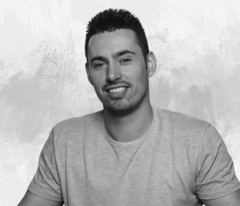 A headshot of the guest author, Christopher Rainey